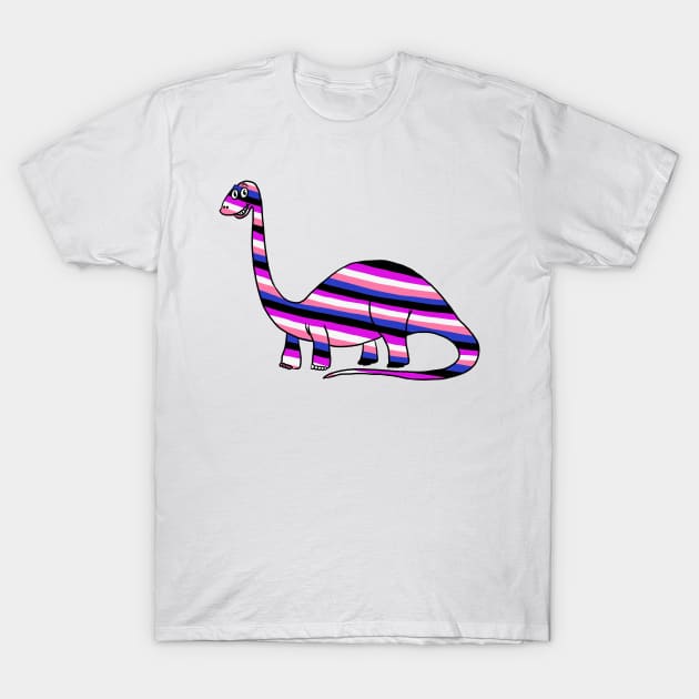 Gender Fluid Dinosaur T-Shirt by DrawMe